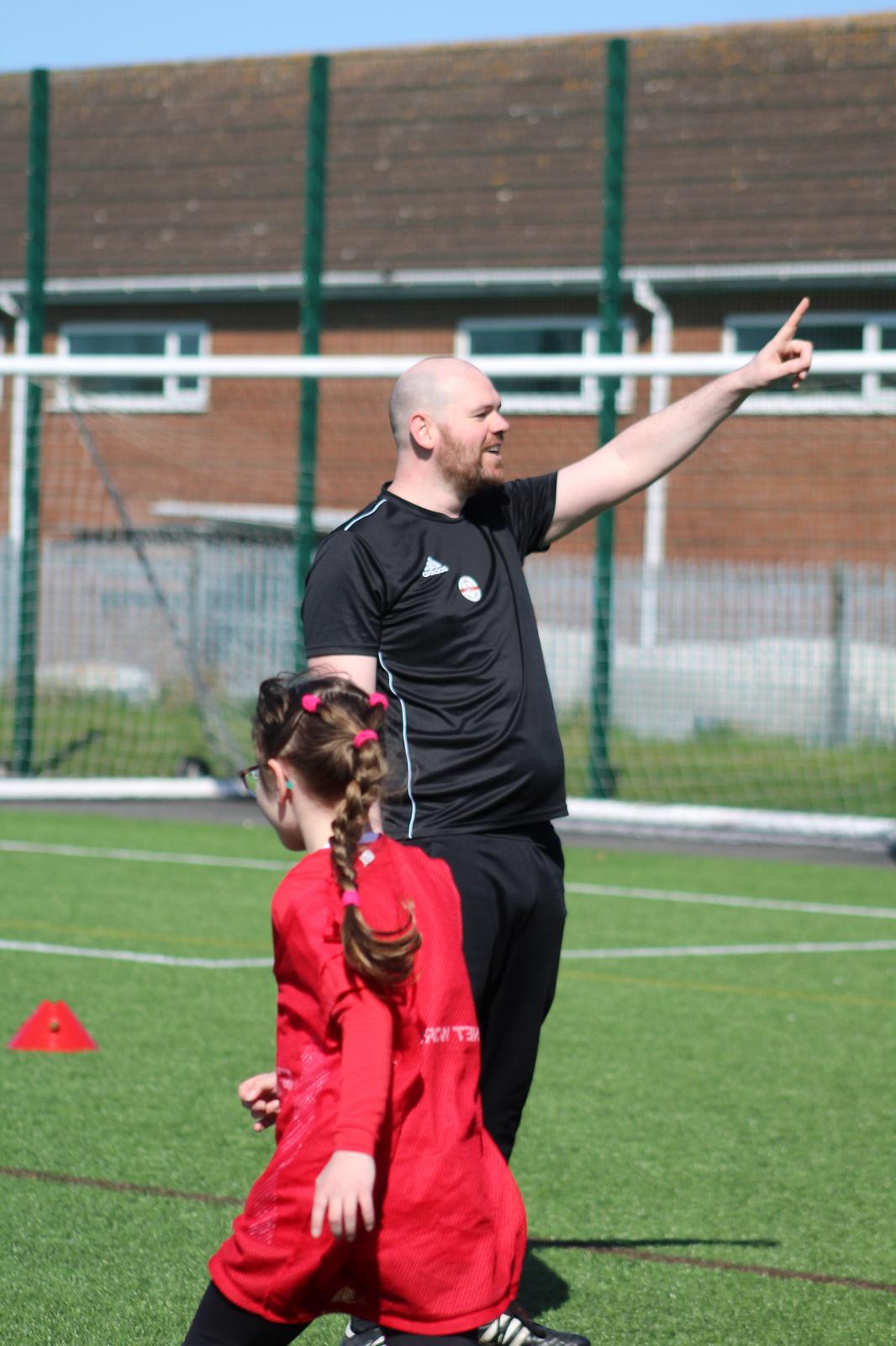 another one of the expert coaches at JCSS giving instructions in one of the football holiday camps in skegness