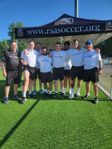 Jack, JCSS head coach, participating in a futsal camp in the USA with fellow coaches