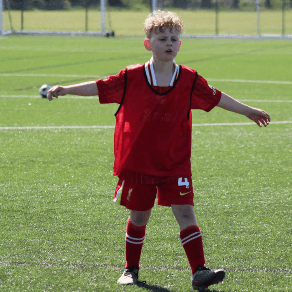 child calling for the ball at JCSS playmakers in skegness