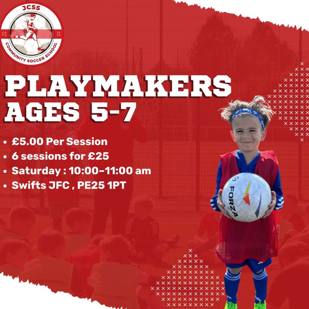 playamkers ages 5-7 product photo for the playmakers session in skegness
